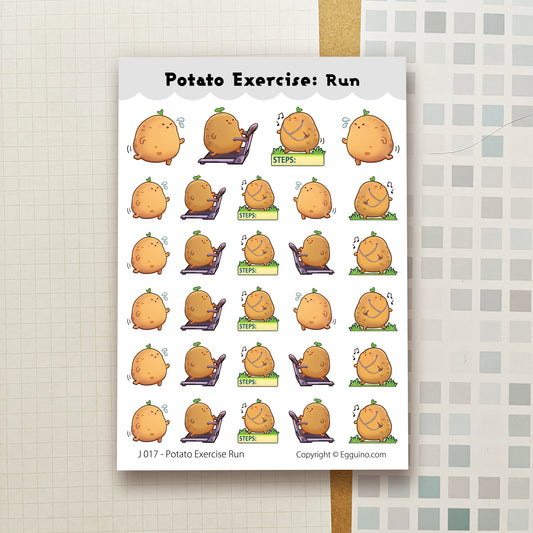 Sticker Sheet: J017 Potato Exercise Run