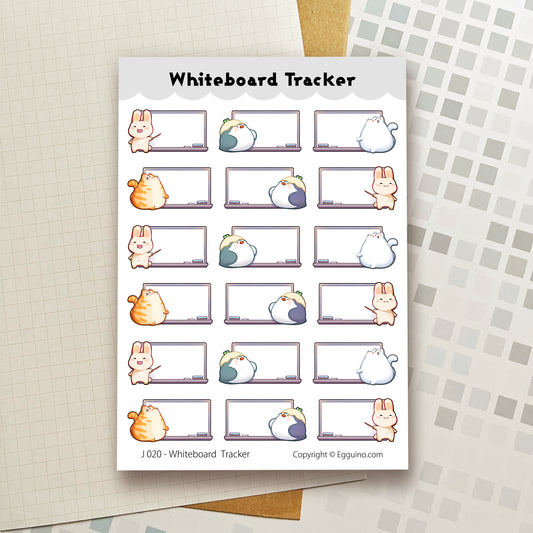 Sticker Sheet: J020 Whiteboard Tracker