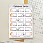 Sticker Sheet: J020 Whiteboard Tracker