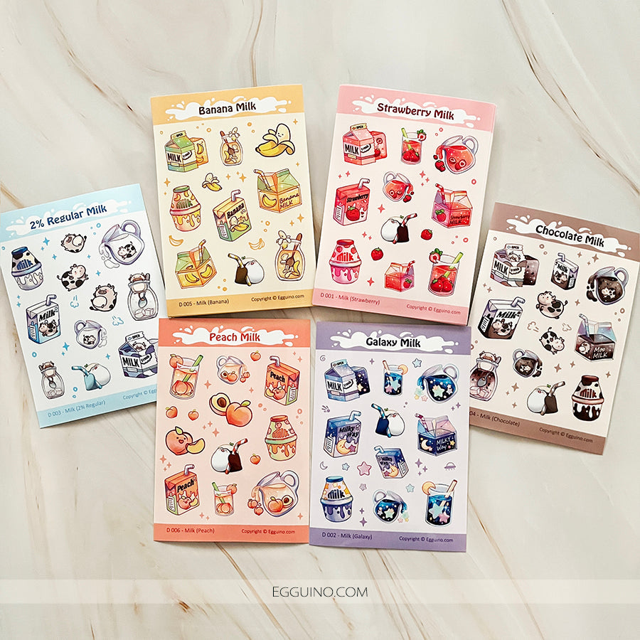 【Sticker Sheet】Galaxy Milk