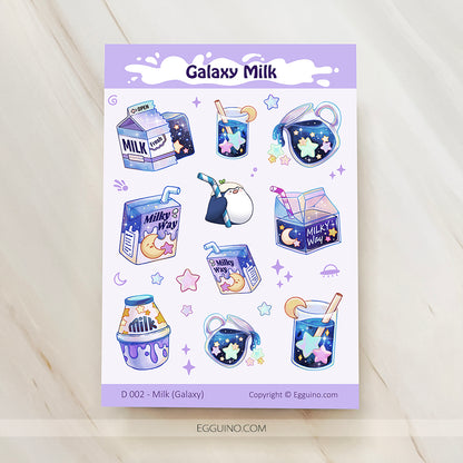 【Sticker Sheet】Galaxy Milk