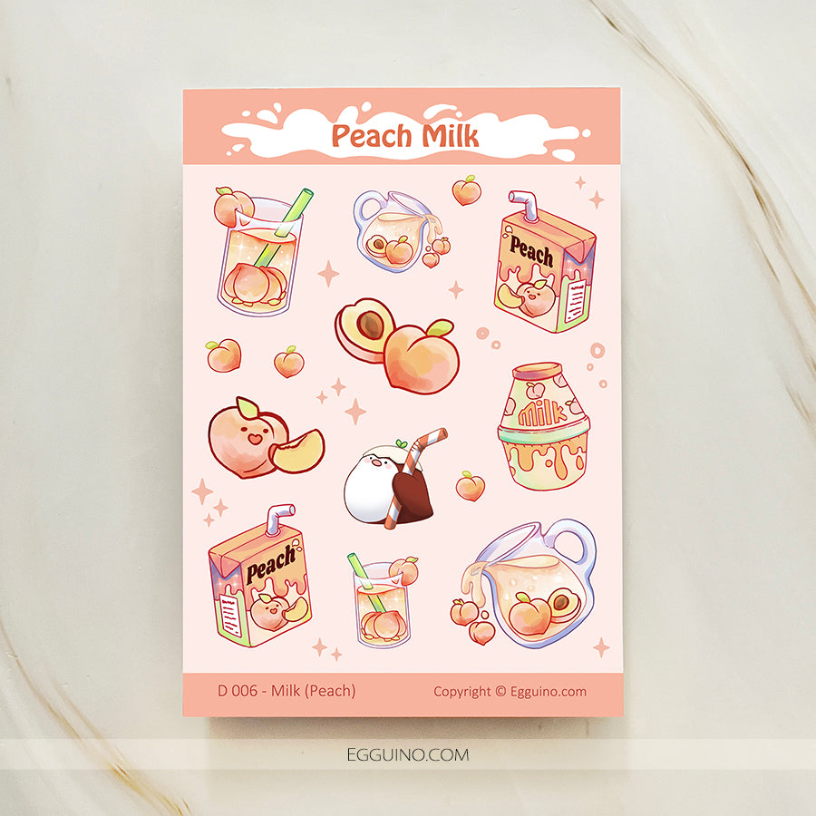 Peaches and eggplants | Sticker